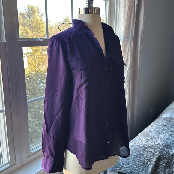 Kensie Purple Blouse - Picture 2 of 5